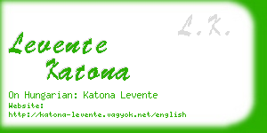 levente katona business card